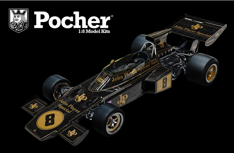 Pocher 1/8 scale Lotus 72 72D F1 kit HK114 Emerson Fittipaldi Pocher 1/8 scale Lotus 72 72D F1 kit HK114 Emerson Fittipaldi