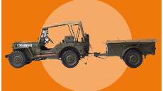 IXO Willys Jeep 1/8 1:8 scale model kit