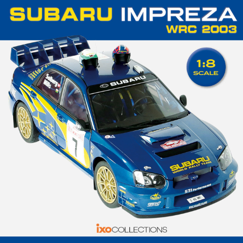 IXO 1/8 scale Subaru Impreza WRC metal kit IXO 1/8 scale Subaru Impreza WRC metal kit