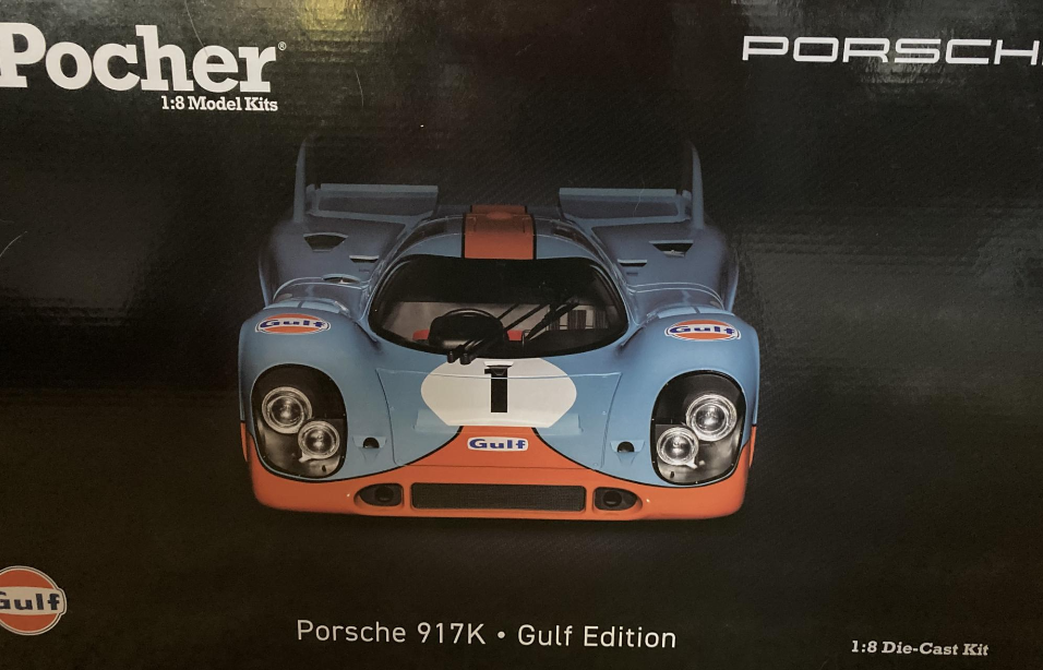 Pocher 1/8 Gulf Porsche 917 K kit HK118 box