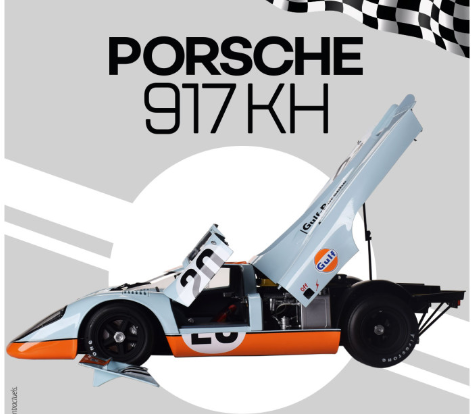 IXO 1/8 scale 1970 Gulf Porsche 917 KH Le Mans kit IXO 1/8 scale 1970 Gulf Porsche 917 KH Le Mans kit