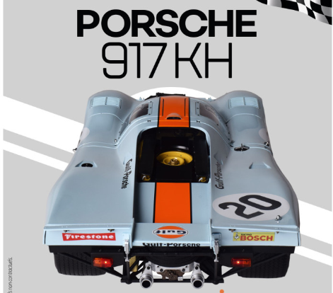 IXO 1/8 scale 1970 Gulf Porsche 917 KH Le Mans kit