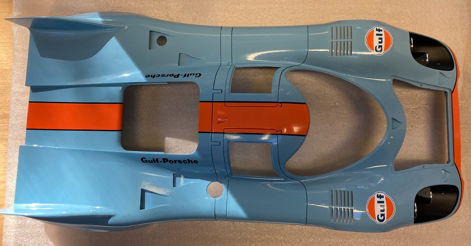 Pocher 1/8 Gulf Porsche 917 K build photos