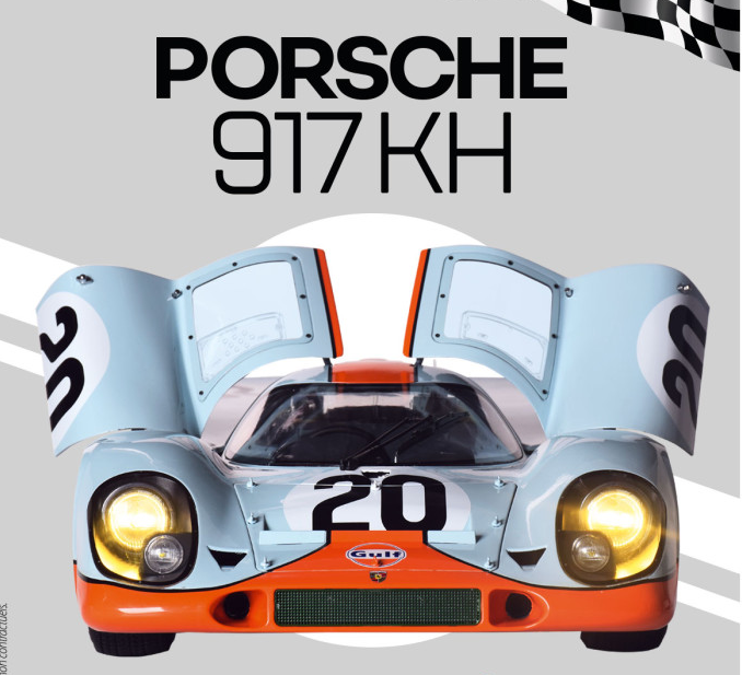 IXO 1/8 scale 1970 Gulf Porsche 917 KH Le Mans kit IXO 1/8 scale 1970 Gulf Porsche 917 KH Le Mans kit