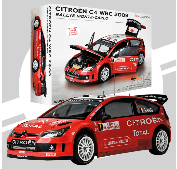 IXO 1/8 scale Citroen C4 WRC Sebastien Loeb kit